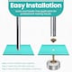 image 5 of 10mmx18mm Double Cap Rivets, Extra Long Metal Studs for DIY- 50pcs