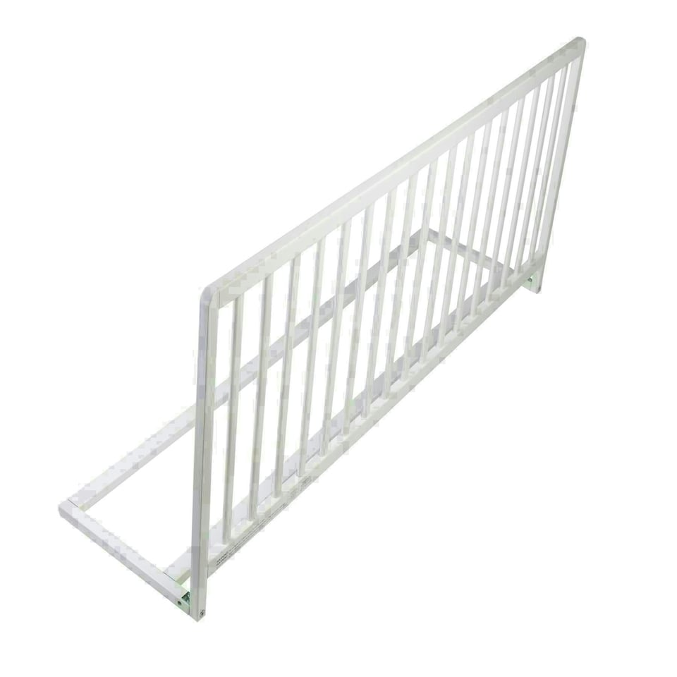 image 1 of Safetots Extra Wide Extra Tall Wooden Bed Guard, White, 60cm High x 140cm Wide, Toddler Bedrail for Safety, Secure Child Bed Rail
