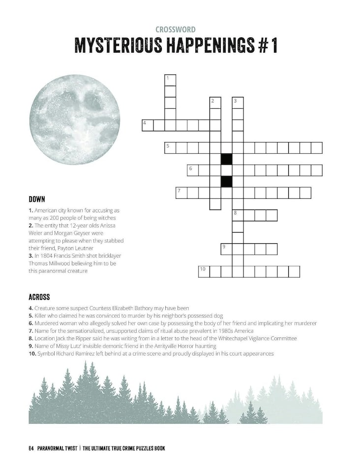 image 1 of The Ultimate True Crime Puzzle Book