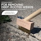 image 7 of Patio Weed Remover Brush Replacement Heads with Brass Bristles and Scraper - Pack of 5