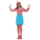 image 1 of Wheres Wally? Womens/Ladies Wenda Costume Set - White/Red/Blue - XS XS