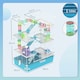 image 7 of PawHut 6 Tier Hamster Cage with Twin Tower and Accessories, Light Blue