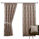 image 3 of Tegola Pencil Pleat Curtains - Brown - 117cm x 183cm