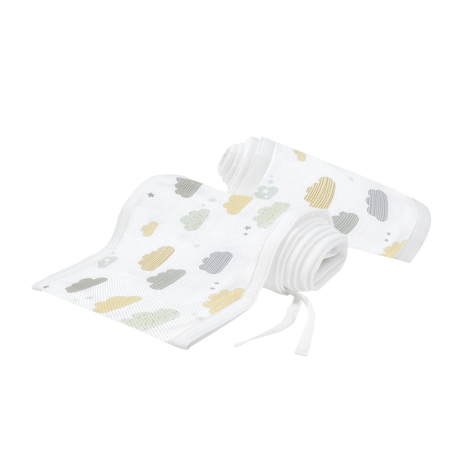 image 1 of Breathable Baby Four Sided Mesh Cot Liner Cloud 9