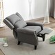 image 7 of Charlotte Modern Fabric Pushback Recliner Sofa Accent Chair (Grey)