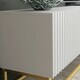 image 4 of Modular TV Unit 200cm White Matt with Fluted Fronts and Gold Base White