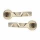 image 3 of Golden Grace 4 Pairs Modern Nova Design Premium Door Handles on Round Rose in Antique Brass Finish Bronze