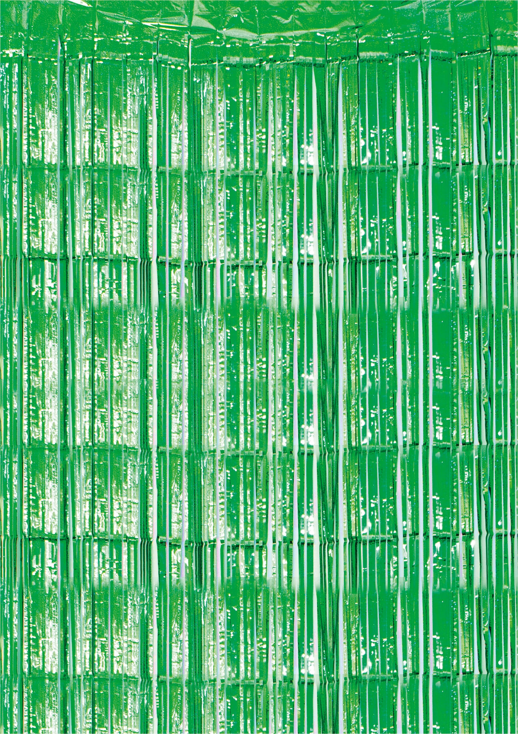Netagon Shimmer Tinsel Curtain 2.5M x 1M Green