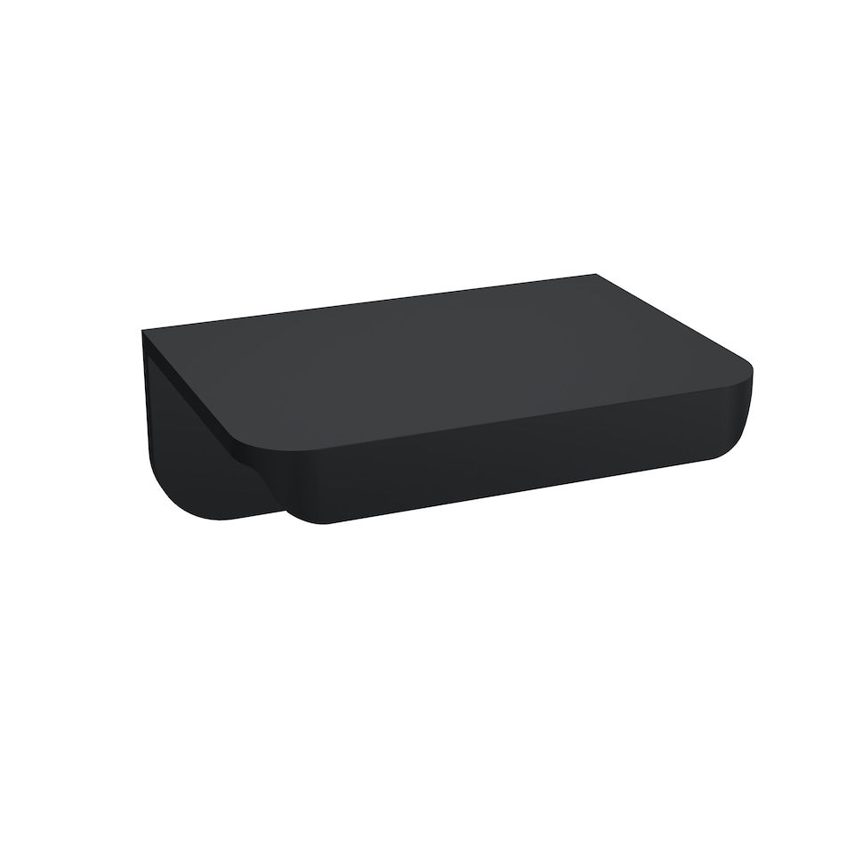 image 1 of Balterley Bathroom Modern Furniture Cabinet Wrap Over Handle Accessories Replacement | Black | Black | 1