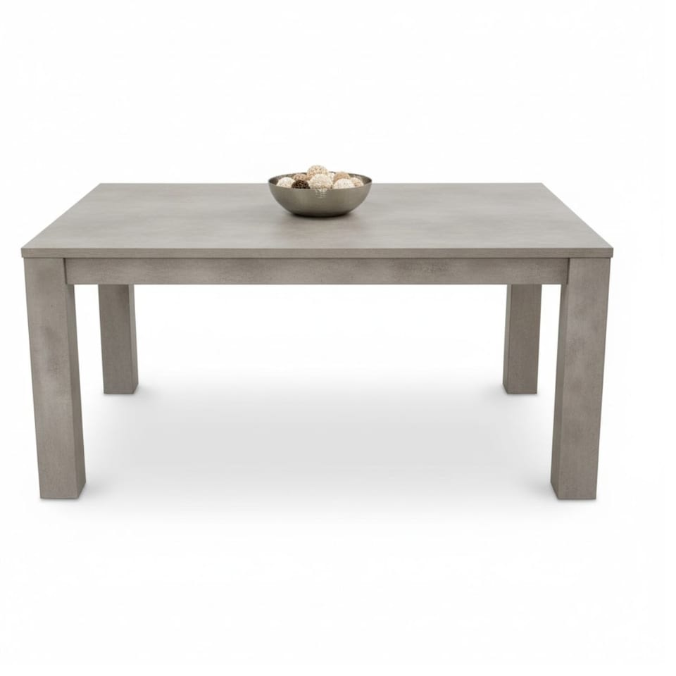 image 1 of Grey Wooden Dining Table Set with 2 Chairs and 2 Benches Dining Kitchen Furniture