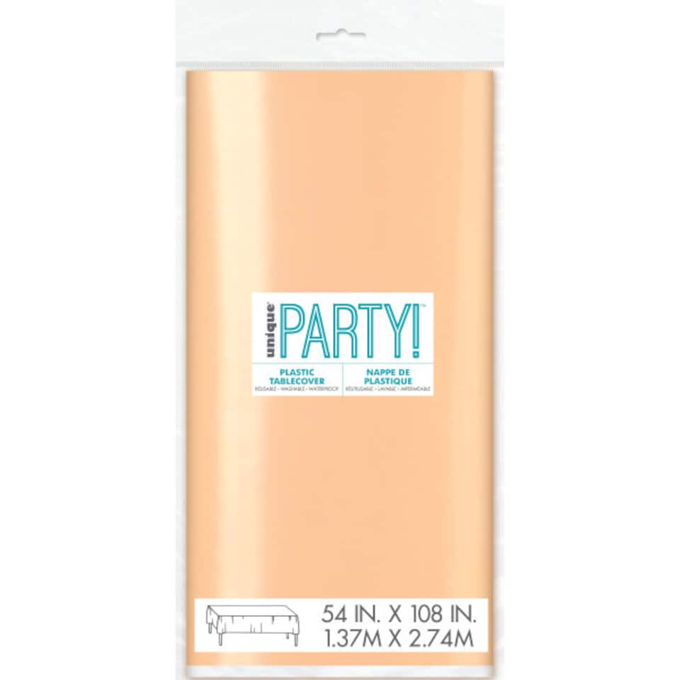 image 1 of Foil Rose Gold Tablecover 274cm x 137cm