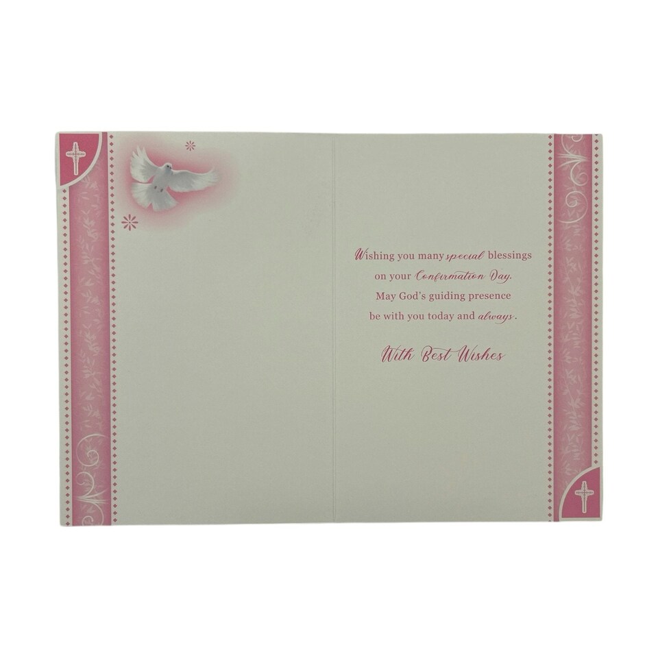 image 1 of For Special Granddaughter Dove Design Confirmation Religious Greeting Card