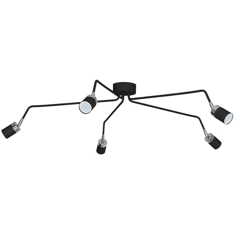 image 1 of Milagro Ceiling Lamp Joker Black 5XGU10