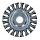 image 1 of Flat Twist Knot Wire Wheel Brush 115mm 22.2 Bore Deburring Angle Grinder TE579
