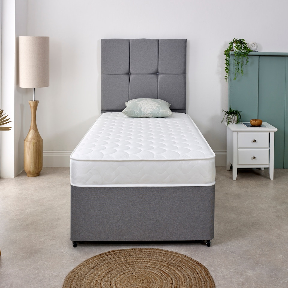 image 1 of Shell Design Hybrid Mattress - 18cm Deep, Soft Feel | White | Single