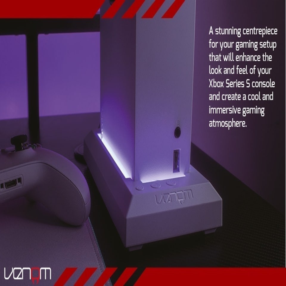 image 1 of Venom Xbox Series S LED Console Stand