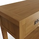 image 6 of Robus Solid Oak Console Table 2 Drawer Brown