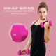 image 5 of SPORTNOW Set of 2 Hexagonal Dumbbells Weights Pair, 2 x 3kg, Pink