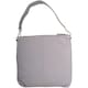 image 2 of Soft Leather Ruched Detail Detachable Strap Cross Body Shoulder Bag Grey | Light Grey