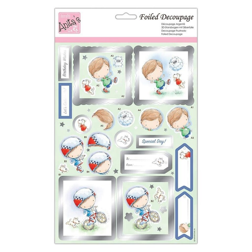Foiled Decoupage - Little Adventures - Docraft
