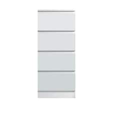 FWStyle Stora 4 Drawer Chest of Drawers - Matt White