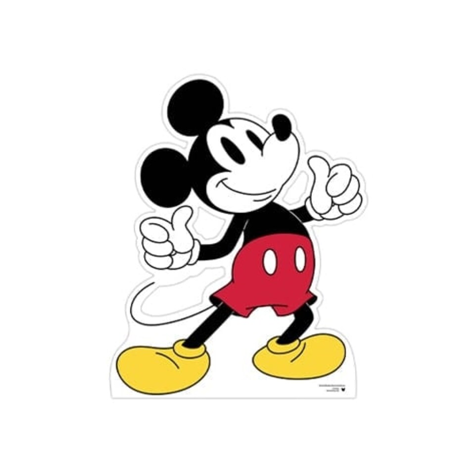 Mickey Mouse Thumbs Up Star Mini Cardboard Cutout 94cm