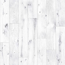 White Wood Effect Anti-Slip Vinyl Flooring For Kitchen, Bathroom, 2.6mm Thick