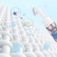 image 3 of Yass Clean White Shoe Cleaner Set, 200ml x 4 Bottles, Foam Applicator with Brush, Sparkling White Formula