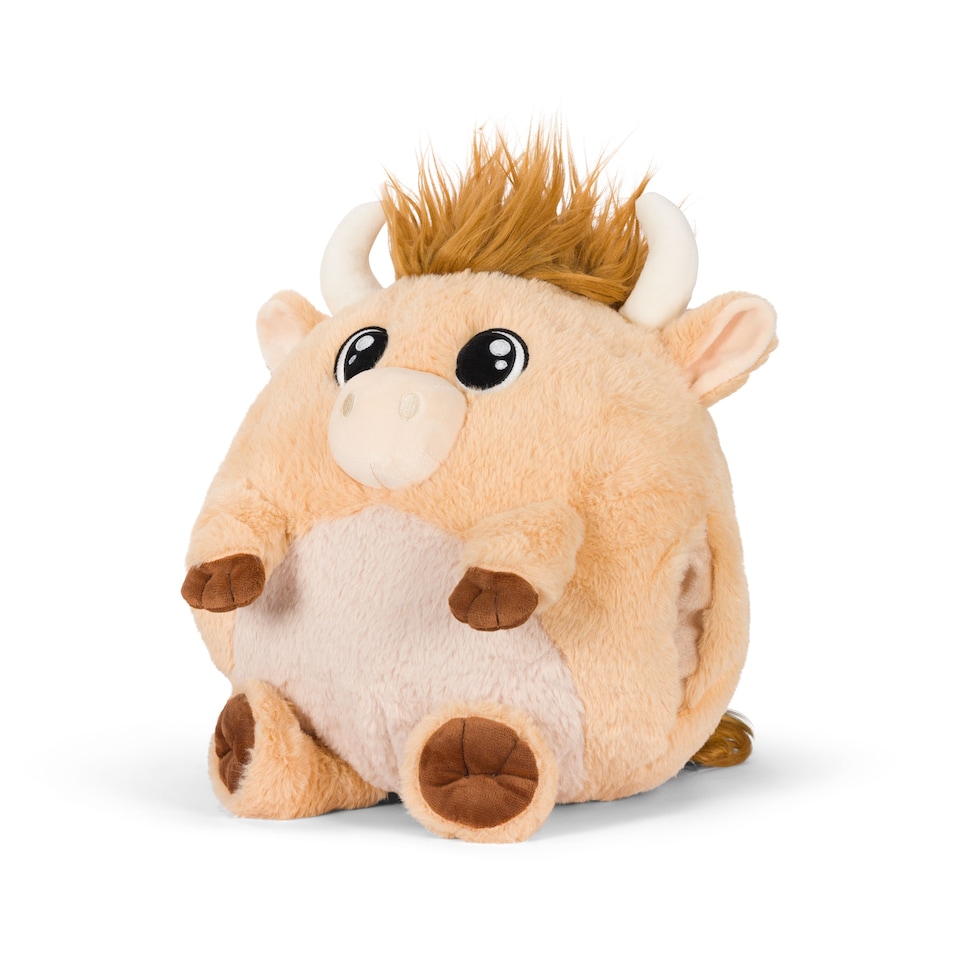 image 1 of Noxxiez Cosy Plush Hand Warmer Cushion - Highland Cow