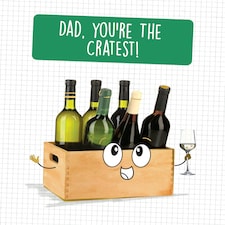 Dad, You're The Cratest!  - Funny Father's Day Card