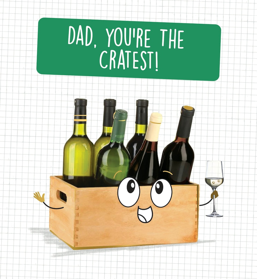 image 1 of Dad, You're The Cratest!  - Funny Father's Day Card