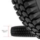 image 4 of SPARES2GO Tyre 3.00-4 Pneumatic Mobility Scooter Block Tread 300x4 3.00x4 260x85 4" Rim