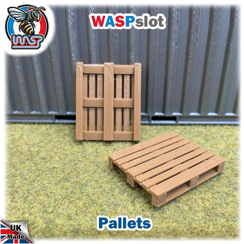 image 1 of Slot Car Trackside Scenery 4 x Pallet Kit Mix 1:32 Scale Wasp P