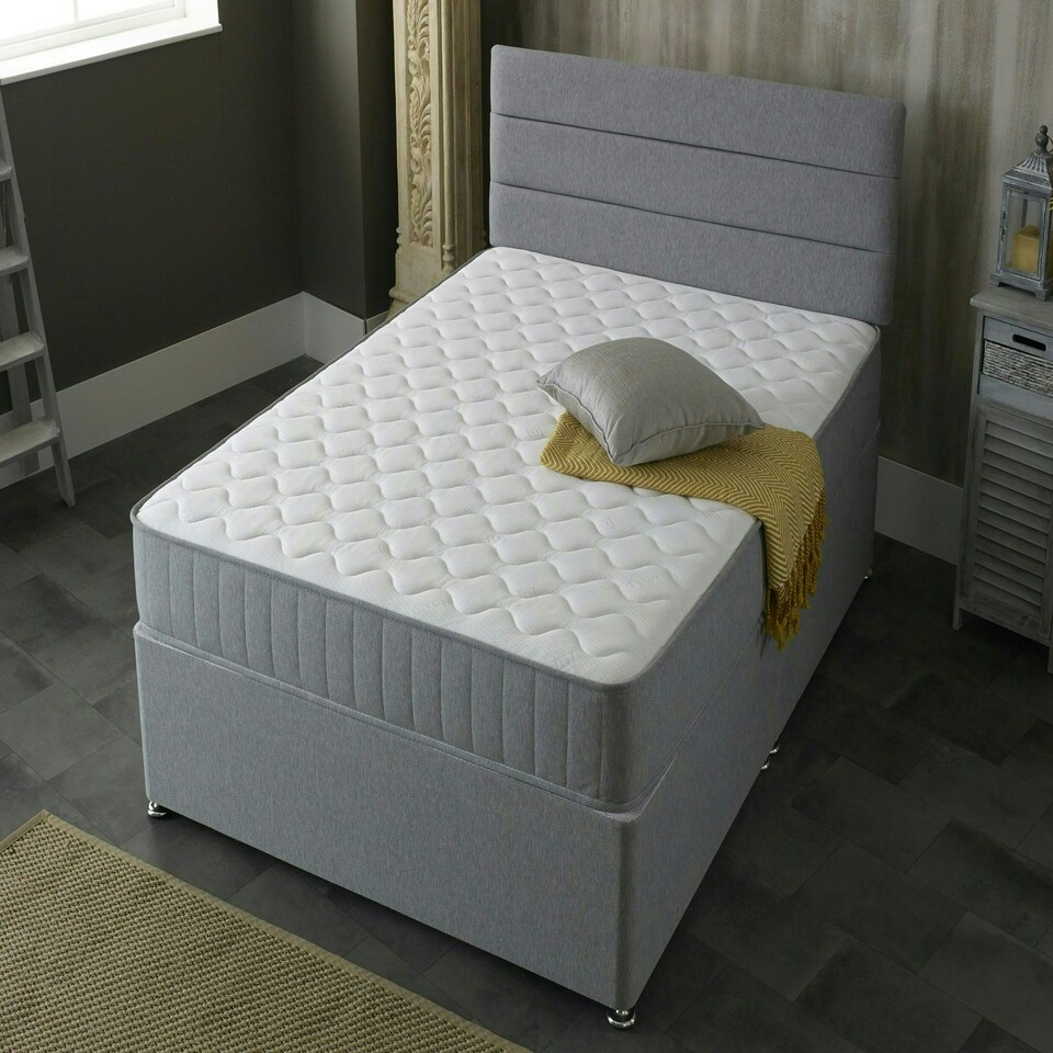 image 1 of Castle Essential Sprung Mattress - 8-Inch Deep, Soft Feel Small Single