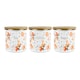 image 1 of Painted Tangerines Tea, Coffee & Sugar Large Kitchen Canisters - Set of 3