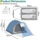 image 6 of Bracken 2 Man Tent With Porch Waterproof at 3000mm HH Camping Festival Trail | Blue | 1