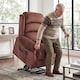 image 2 of HOMCOM Power Lift Recliner Chair with Vibration and Heat, Wood Grip