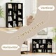 image 5 of COSTWAY 11-Cube Bookcase Geometric Bookshelf Display Cabinet Black