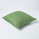 image 3 of Homescapes Cotton Rajput Ribbed Dark Olive  Cushion  Cover - 60 x 60cm | Multi | 60 x 60 cm | 1