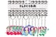 image 3 of Pack of 6 Mermaid Design Keychains