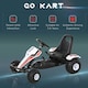 image 6 of HOMCOM Child's Racing-Style Pedal Go Kart w/ Brake Gears Steering Wheel Seat