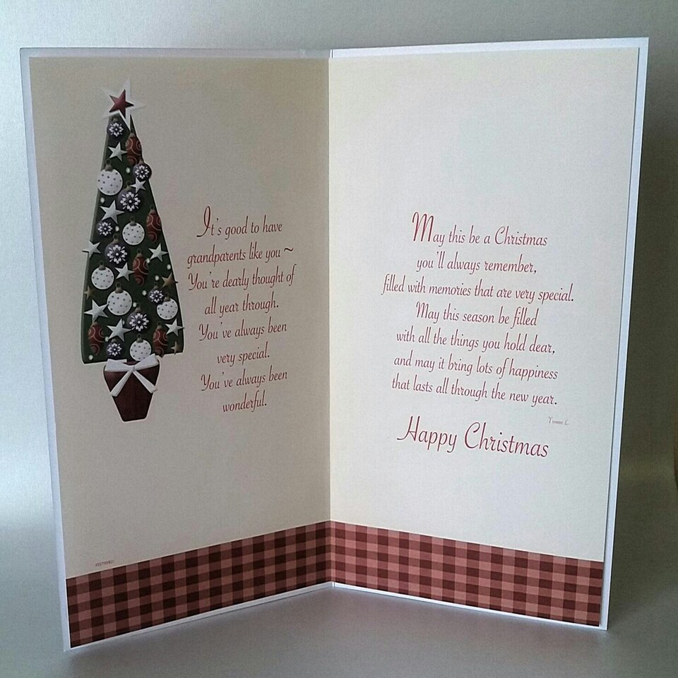 image 1 of With Love Nan and Grandad Happy Christmas card