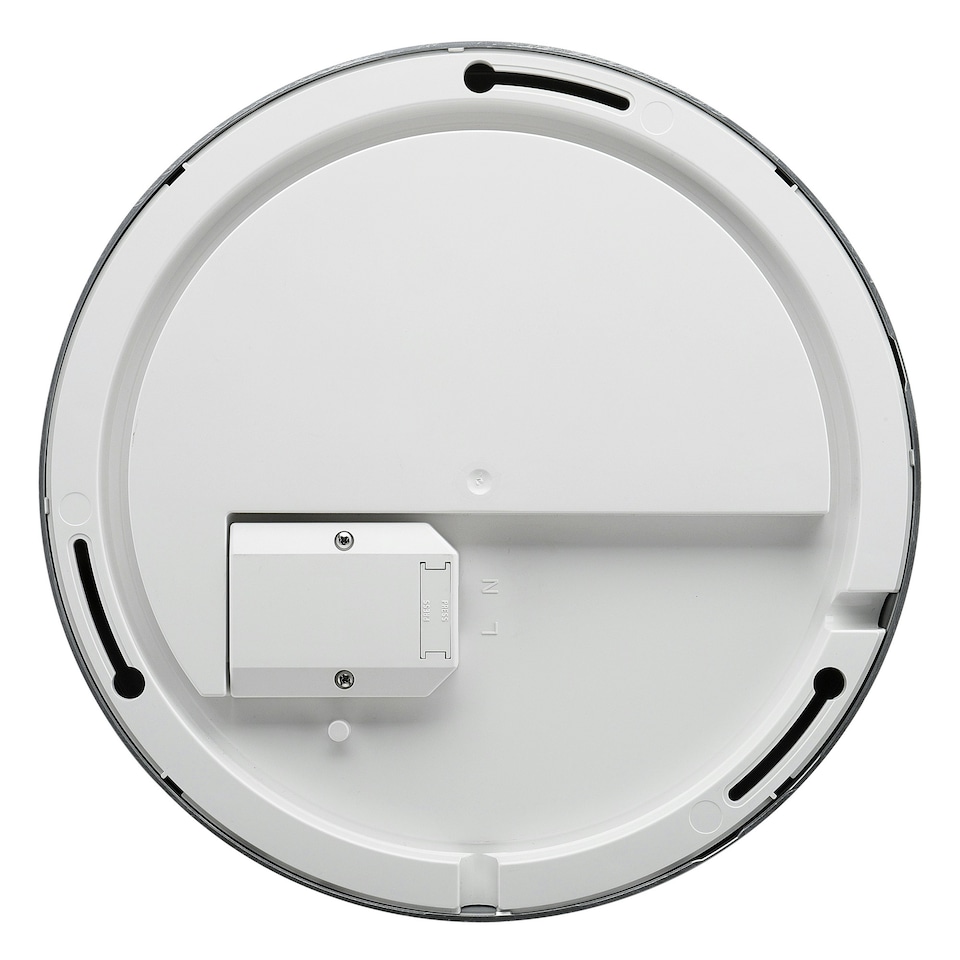 image 1 of Luceco Indoor Bulkhead Light with White & Chrome Bezels, 2800lm