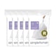 image 1 of Simplehuman 10L Code R Bin Liners, 50% Recycled Custom Fit Bin Bags, Pack of 100 | White | Code R | Code R | 5