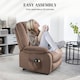 image 5 of HOMCOM Riser and Recliner Chair Lift Chair with Vibration Massage, Heat, Brown Brown
