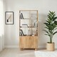 image 2 of Ajmer Solid Wood Bookcase Brown