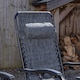 image 4 of Multi Position Garden Zero Gravity Relaxer Chair Sun Lounger in Mixed Grey | Grey | Grey