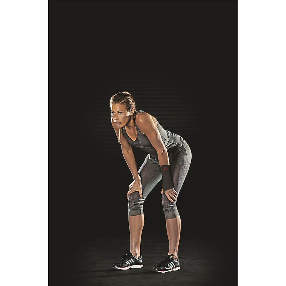 image 1 of Adidas Climacool® Wrist Support - Breathable Wrist Brace, XL, Black/Red | Black | RED | XL