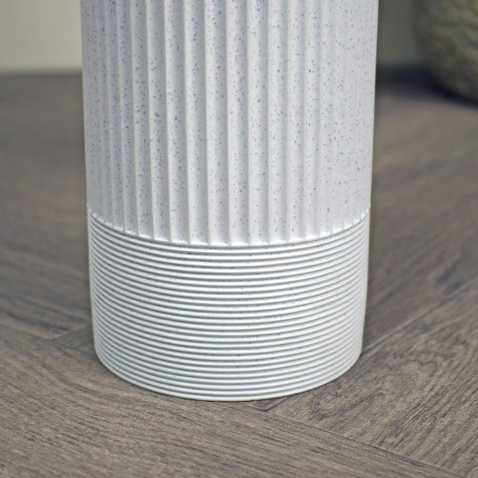image 1 of Showerdrape Tranquil Pale Blue Sparkle Toilet Brush & Holder