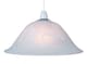image 1 of White Alabaster Glass Easy Fit Pendant Shade or Floor Lamp Shade | White